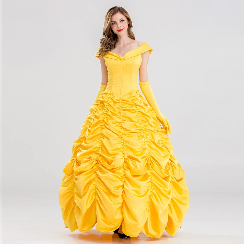 Bibliografie Leia professioneel Fairy Tale Costume Princess Dress Belle Beauty And The Beast Cosplay  Costume Adult Princess Halloween Party Dress For Women Girl|belle  beautiful|adult princesscostume adult - AliExpress