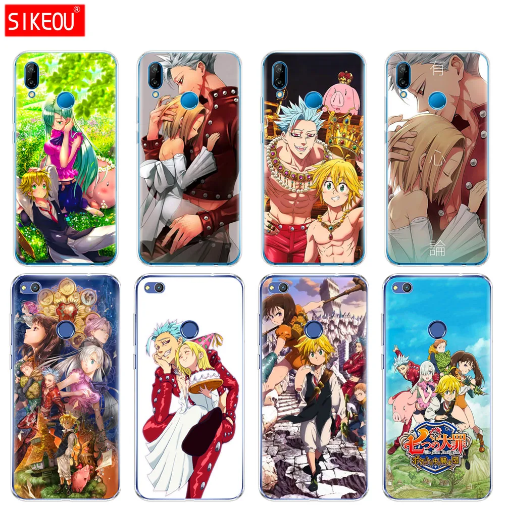 Силиконовый чехол для телефона Huawei P20 P7 P8 P9 P10 Lite Plus Pro 2017 P smart 2018 Nanatsu no Taizai Seven Deadly