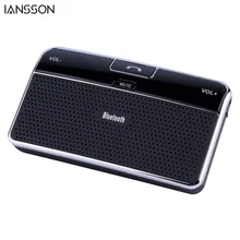 Universal Bluetooth 4.0 EDR In-Car Speakerphone Sun Visor Wireless Handsfree Car Kit Music Receiver + Car Charger Retail Box