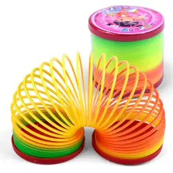 2 шт. Магия Slinky Радуга весенние детские забавные Классические игрушки Развивающие детские игрушки Пластик Цвет ful оптом Цвет случайно