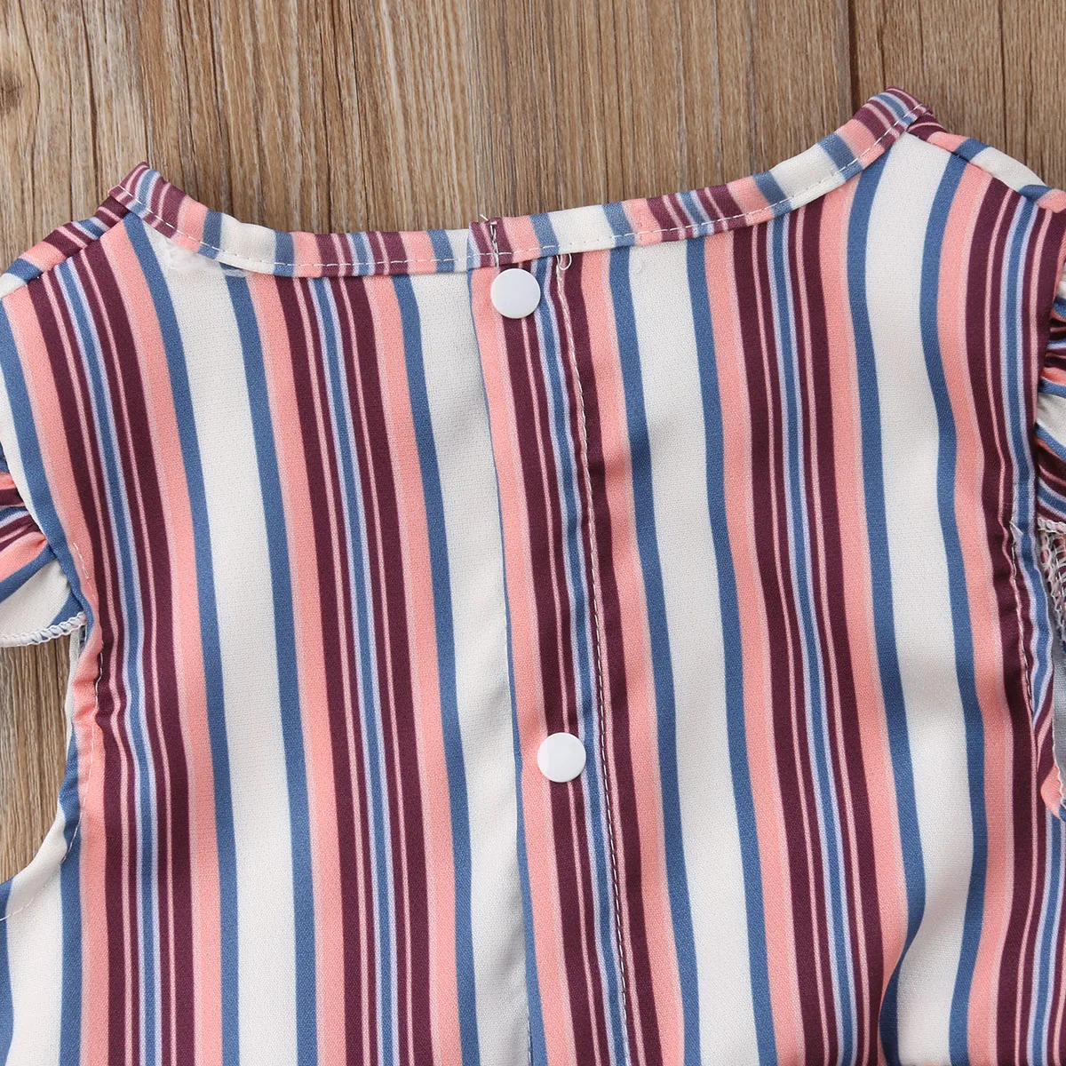 Новинка 2018 модная одежда в полоску для новорожденных девочек комбинезон без