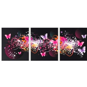 

Dream Butterfly Flower triptych Diamond embroidery Painting rhinestones 3D picture cross stitch pattern Home decoration A2207S