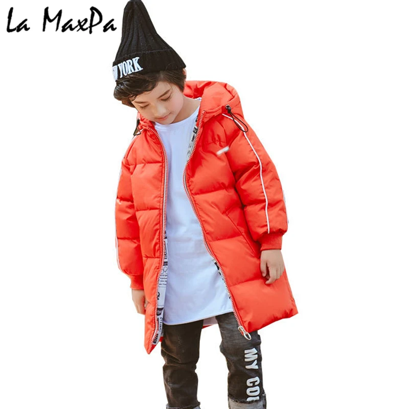 

Fashion Boys Down Parkas Jackets Winter Jacket For Girl Fashion Children Parka Jacket For a Boys 2018 Kid Down Hooded Jackets