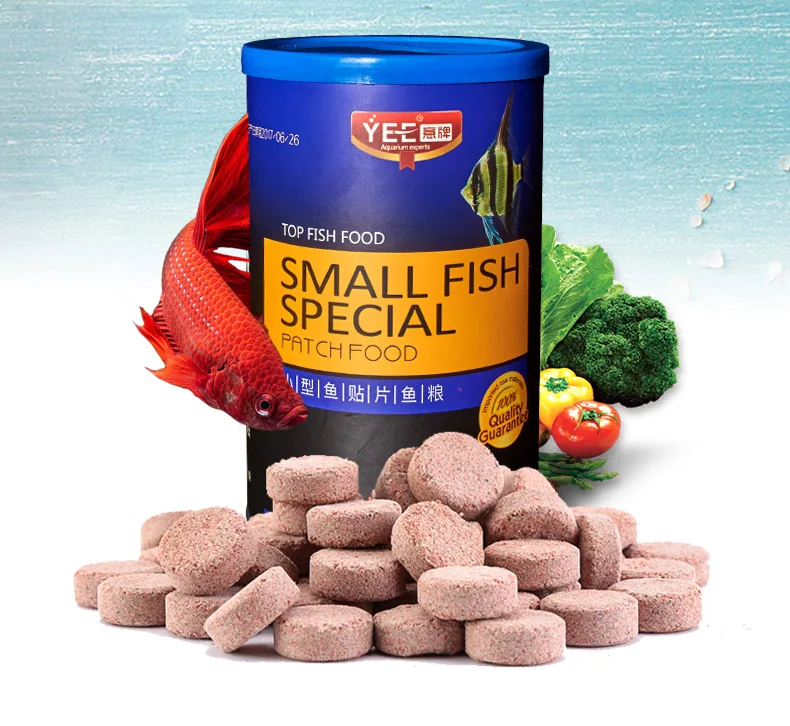 

Aquarium small fish food tab food feed guppy betta tropical fish protein algae rich