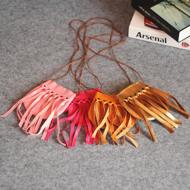  Cute Little Baby Girls Mini Messenger Bags Tassel Shoulder Bags Coin Purse Pouch satchel For Kinder - 32812999203