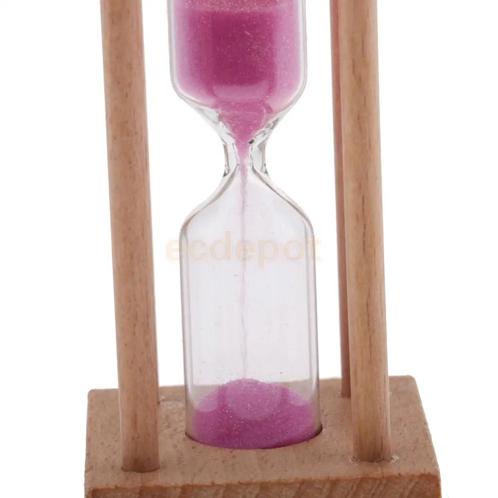 1 Minutes Hourglass Clock Sand Timer For Children Brush Teeth Table Timer Home Decoration Purple