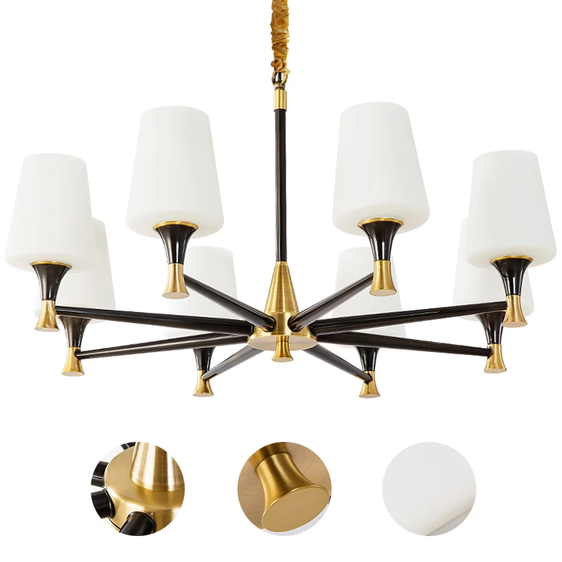 

copper pendant sitting room lights restaurant bedroom retro study pure copper chandelier