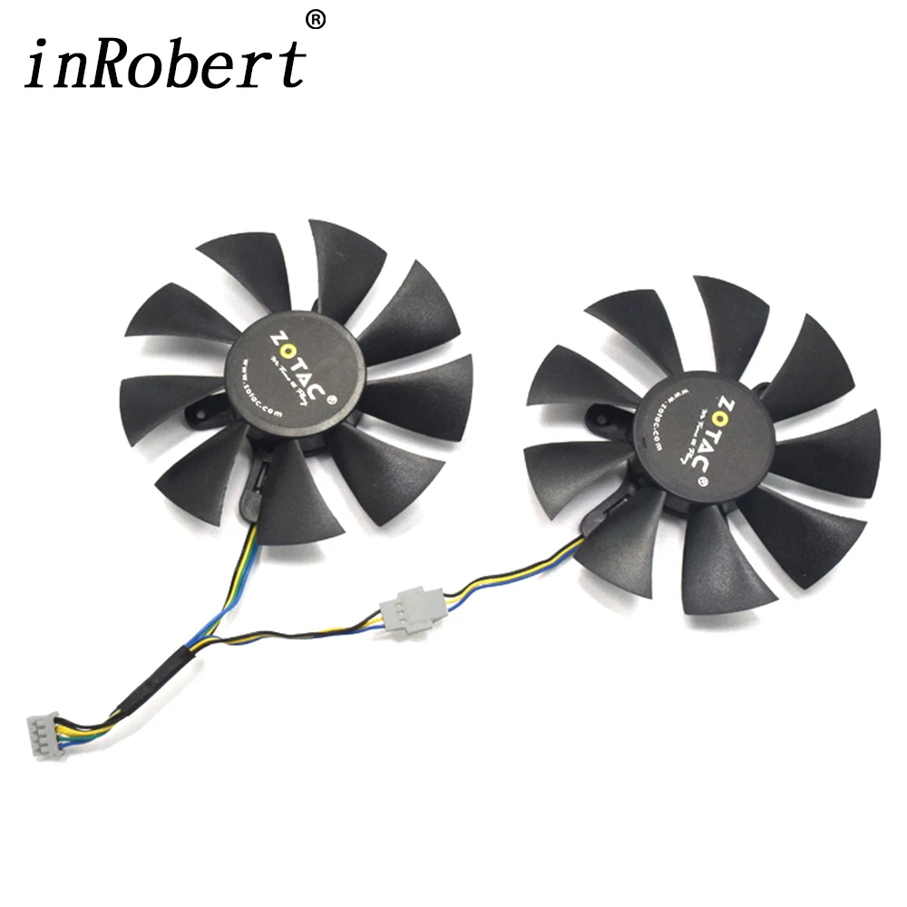 Вентилятор охлаждения для видеокарты ZOTAC GTX1060 6GB GTX 1070 Mini 1050Ti GFY09010E12SPA GA91S2H 85 мм 4