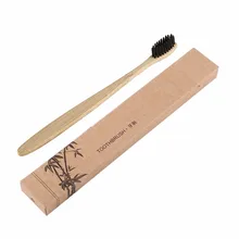 Ручная работа Удобная натуральная экологическая долговечная зубная щетка Бамбук ручка зубная щетка древесный уголь щетина забота о здоровье полости рта