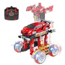 Лидер продаж Электрический дети деформации RC автомобиль игрушечный человечек 2,4 г Гоночная машина hunman деформировать моделирование трюк повернуть модель автомобиля RC дети