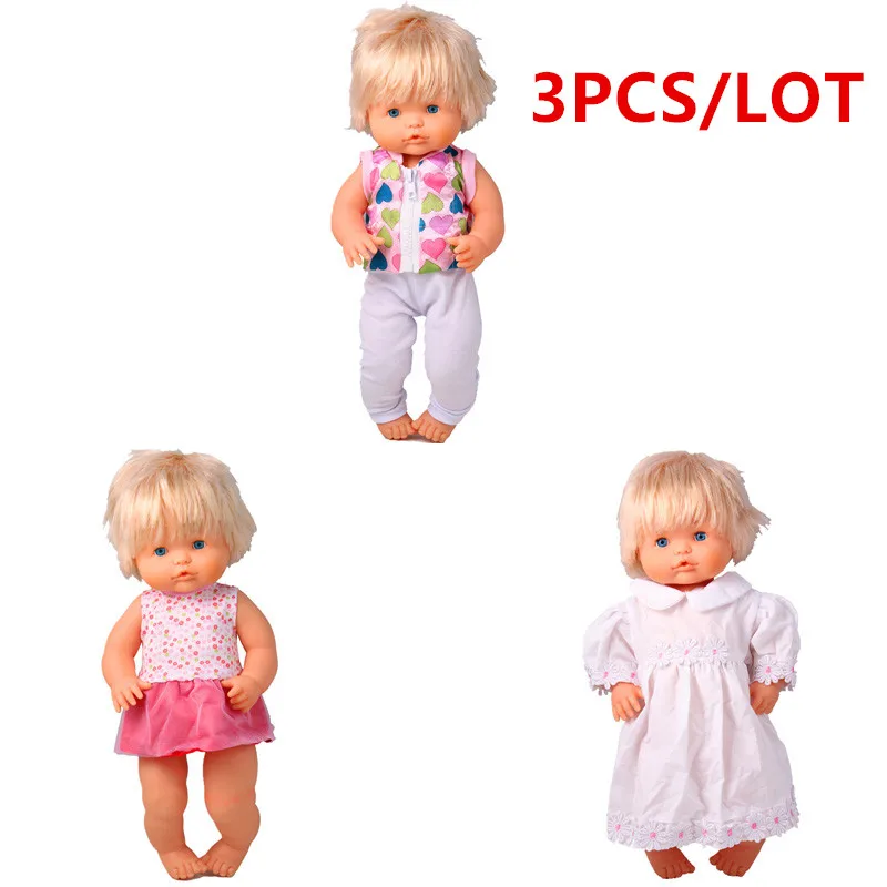 41 см кукла Nenuco одежда Ropa y su Hermanita 3 шт./лот Новая повседневная и платья для 16 дюймов
