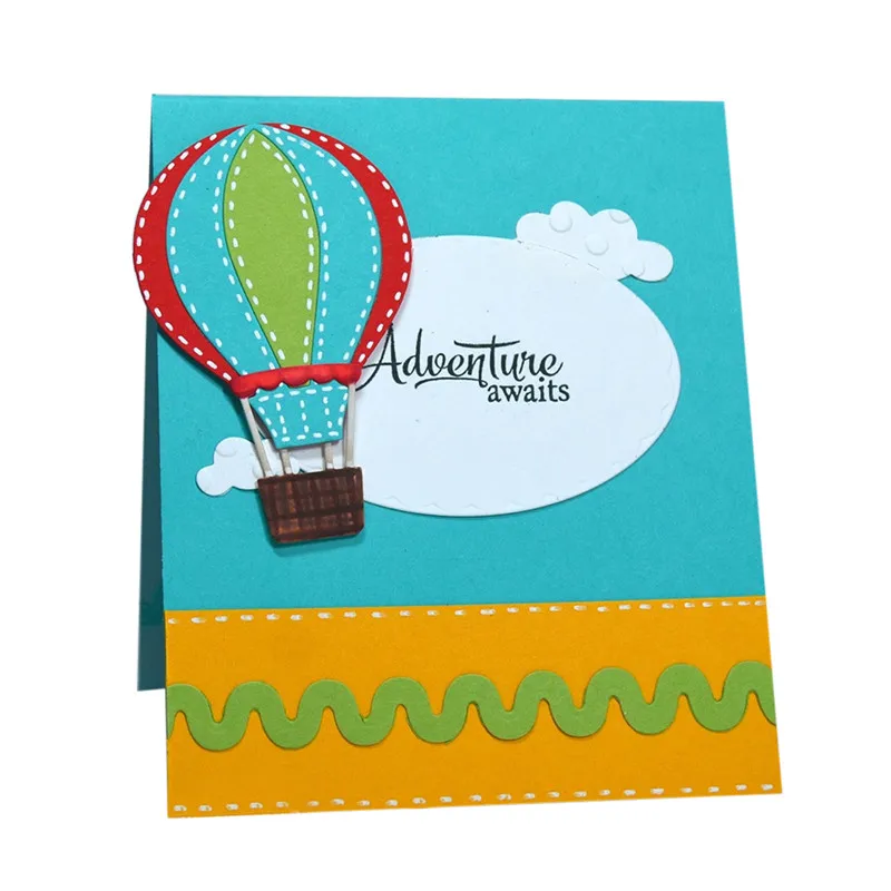 

Eastshape Hot Air Balloons Metal Cutting Dies for Scrapbooking DIY Bright Stencil Template Punch Paper Decoration Crafts Die