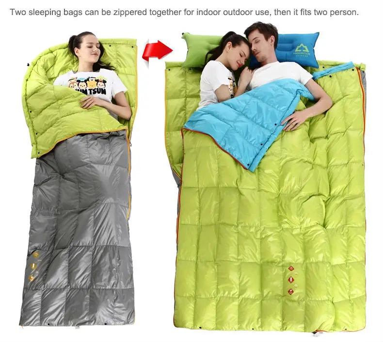 Highrock Outdoor Camping Mini Envelope Hiking Duck Down Limiting Temperature 41 To 77 Fahrenheit Degree 25 5 Degrees Celsius