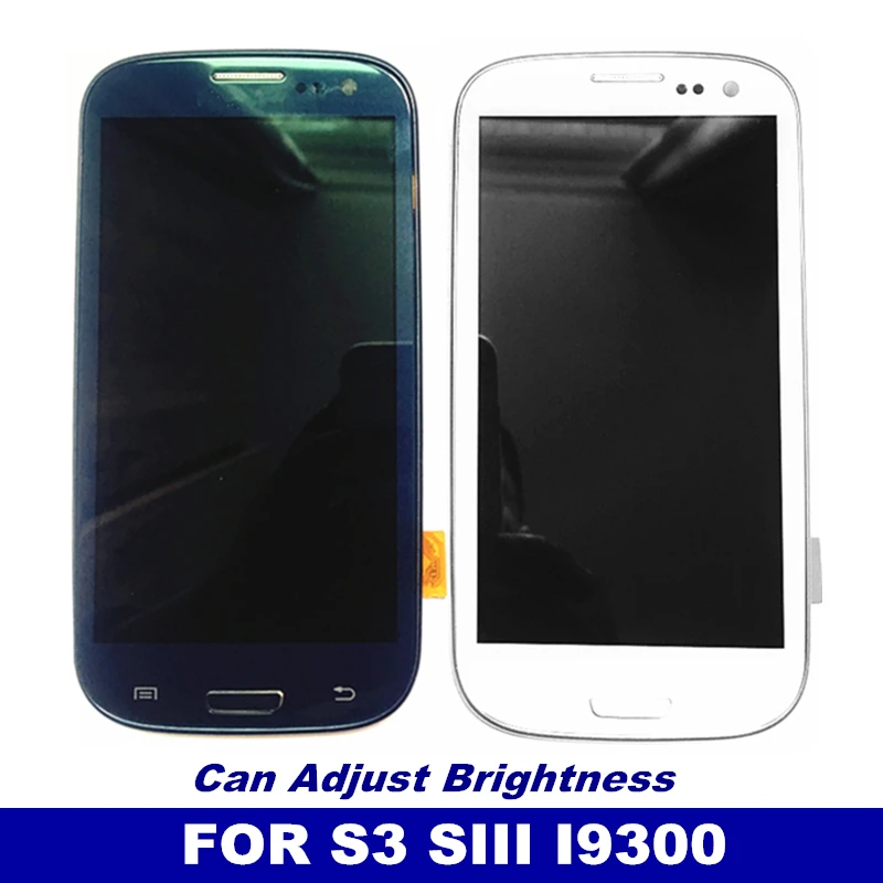 

New i9300 LCD For SAMSUNG Galaxy S3 i9300 Display Screen with Frame Replacement With Touch Screen Digitizer Assembly With Frame