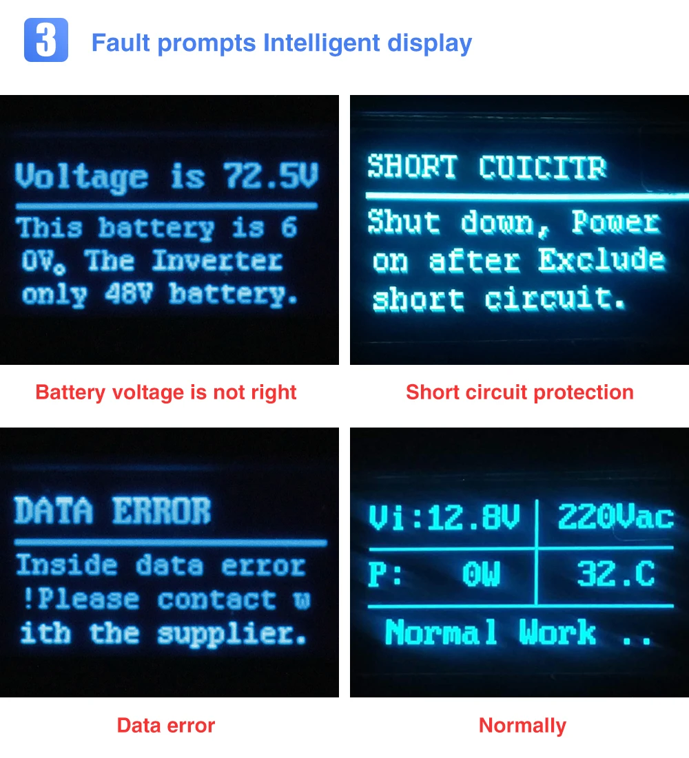 Превосходная полностью поддерживать 500 Вт Чистая синусоида солнечный инвертор 12V к переменному току 220V с неисправности подсказки дисплей обратная защита проводных линий и т. д