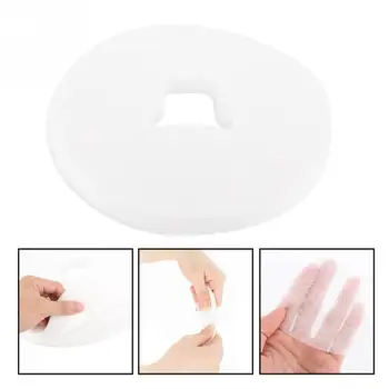 

100pcs/bag Non-woven Disposable Face Pad SPA Pillow Cover Salon Massage Bed Table Face Hole Cover Spa Massage Breathing Sheet