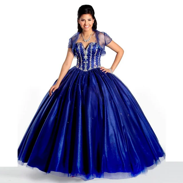 aliexpress com buy royal blue sweet 16 ball gowns 2017 crystal dress size 16