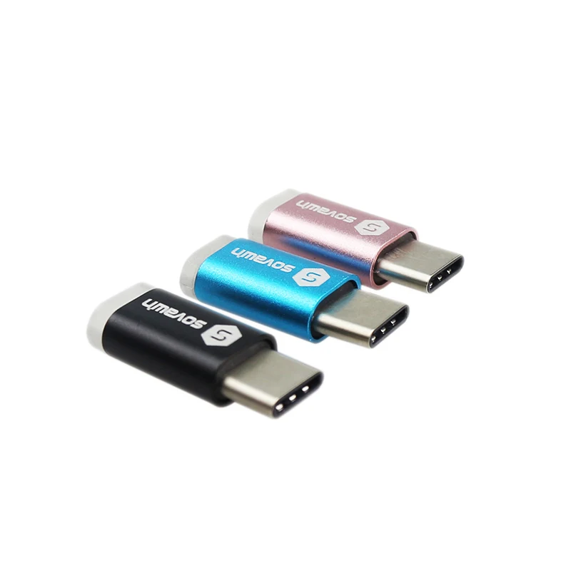 Sovawin Алюминиевый USB 3,1 type-C адаптер папа к Micro USB OTG Синхронизация данных зарядное устройство type C разъем для Macbook для Xiaomi