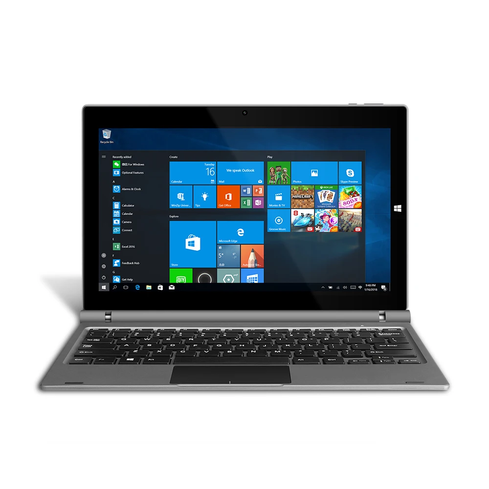 YUNTAB 11.6inch GA116C 2-In-1 Windows10 Tablet PC Quad-Core 2GB+32GB Dual Camera Notebook Computer