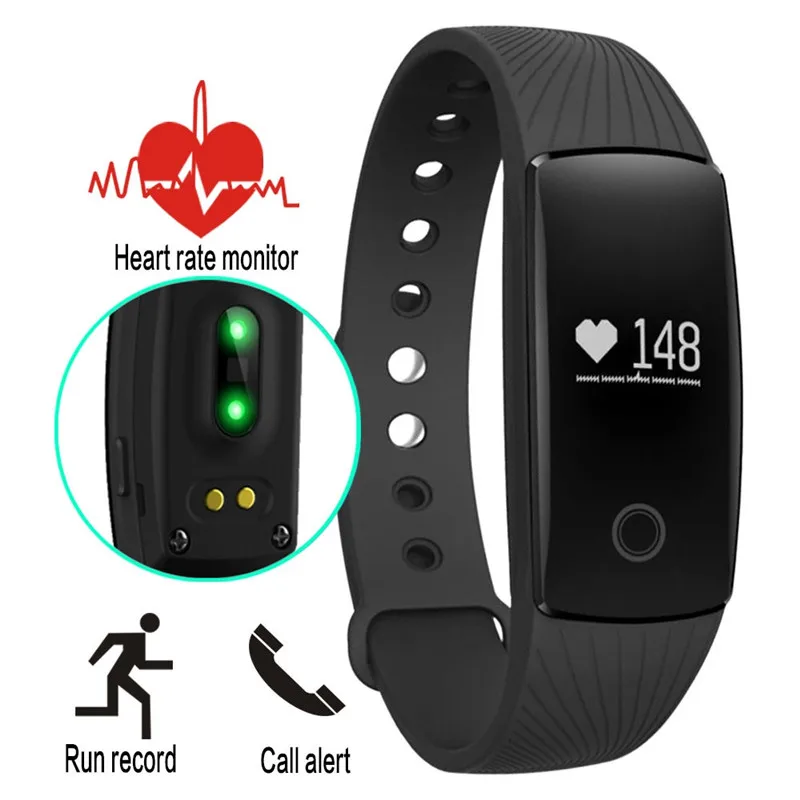 Hot Updated V05C ID107 Sport Bluetooth 4 0 Smart Bracelet smart band Heart Rate Monitor Wristband