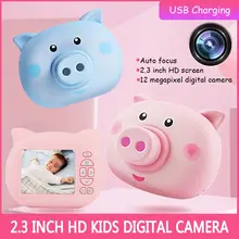2,3 дюймов HD экран заряжаемая цифровая мини-камера дети мультфильм милые камеры игрушки наружная Фотография реквизит для ребенка подарок на день рождения