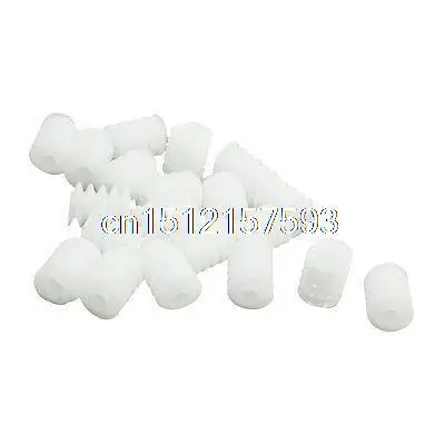 

20Pcs 2mm x 6mm x 8mm Plastic Worm Gear for DIY Toy Motor Reduction Box