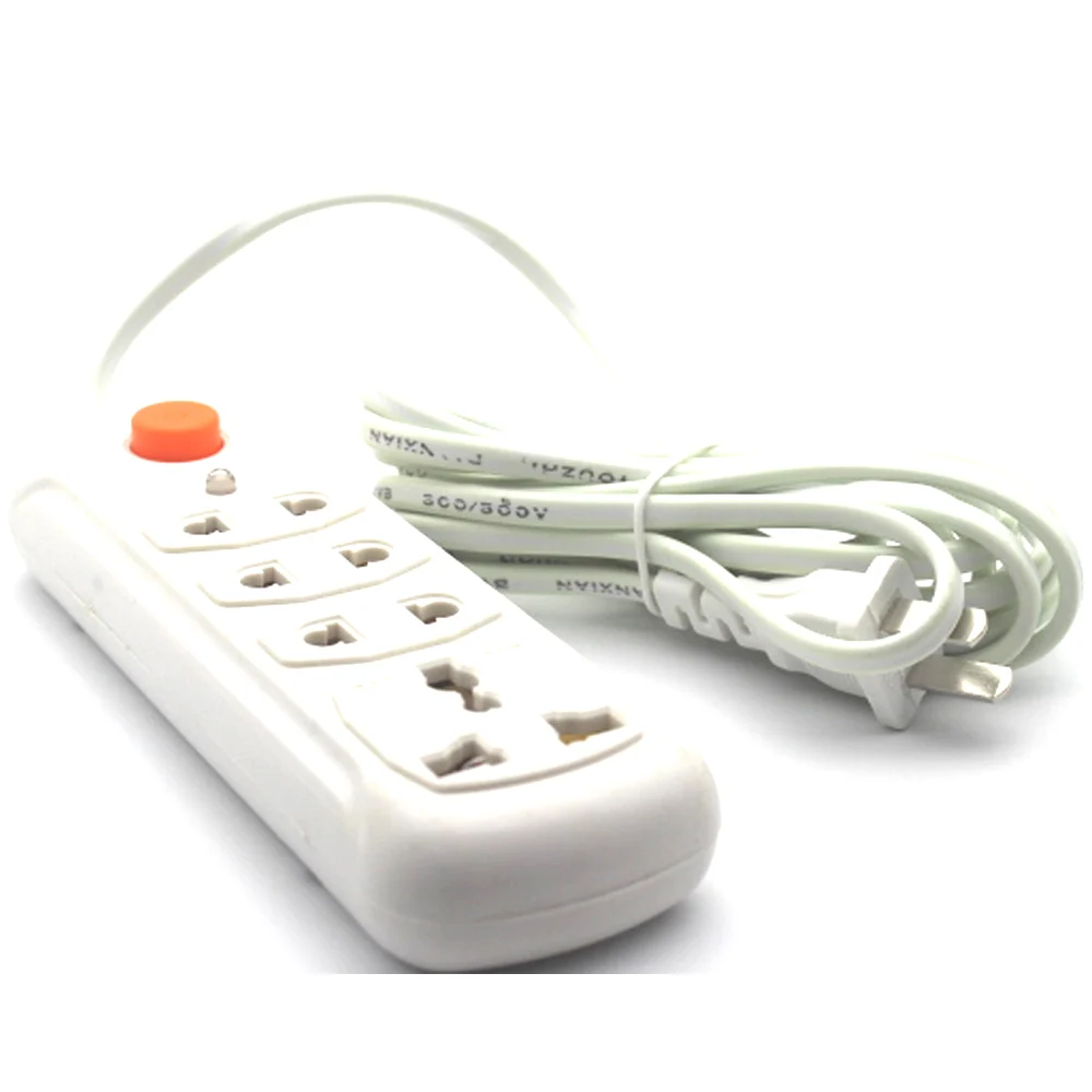 Удлинитель с 3 м проводами 250 В 10 А 4 порта|extension socket|socket apower strip |