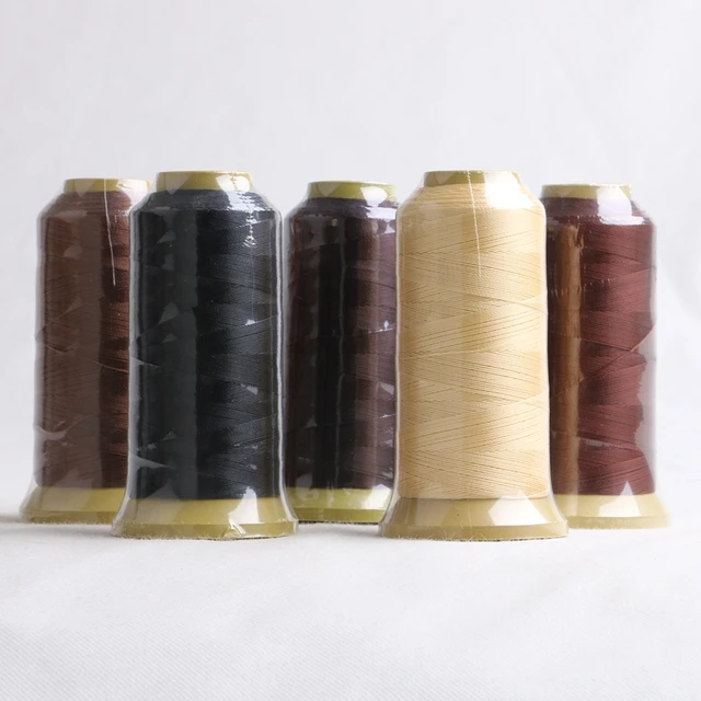1 Roll Hair Weaving Thread 6 Strands Nylon Thread For Sewing Hair Weft 3pcs  9cm C Type Needles/Weaving Needle/Curved Needle