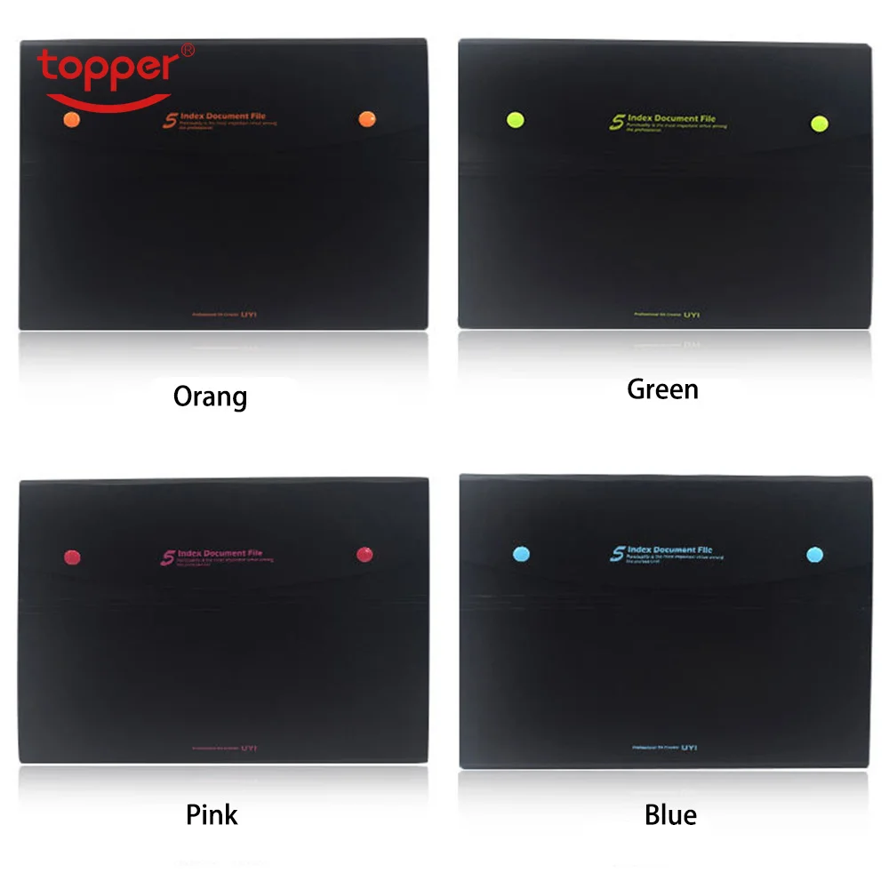 6 pckets PP папка, расширяющийся кошелек, простой стиль, папка для файлов, офисная, Школьная, для документов, А4, сумка для файлов, эластичная застежка, папка