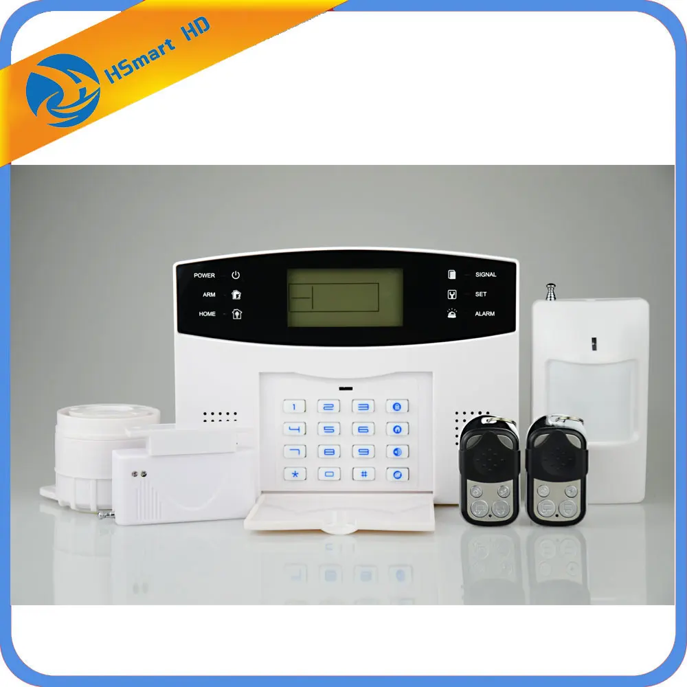 

Hot Selling GSM SMS Wireless Alarm System 433MHZ Home Security Alarm System Alarm Mainframe Kits 100%Original packing box