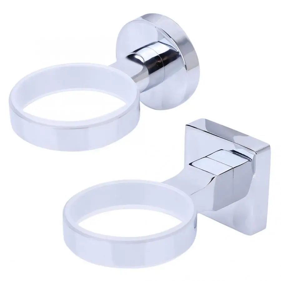 

Modern Bathroom Shelves Toothbrush Cup Holder Wall Mounted Storage Rack Bathroom Accessories