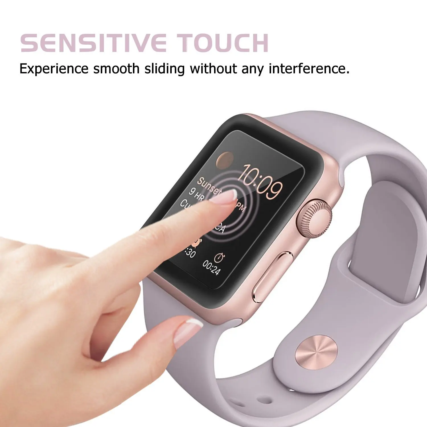 3D изогнутые полный охват закаленное Стекло Защитная пленка для iwatch Apple Watch Series 1/2/3