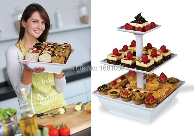Assemble Snack and Cake Server,2 or 3 Tiers cake stand