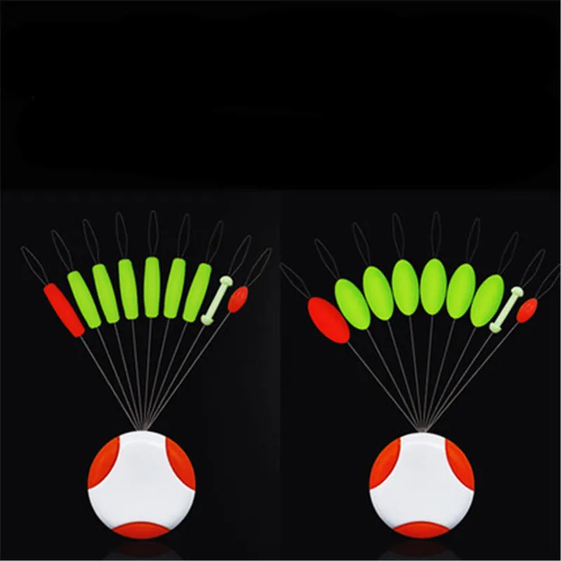 

5Pcs/set Fishing bobber stopper Floating Seven-star drift float cylindrical winter carp float fishing Tackle
