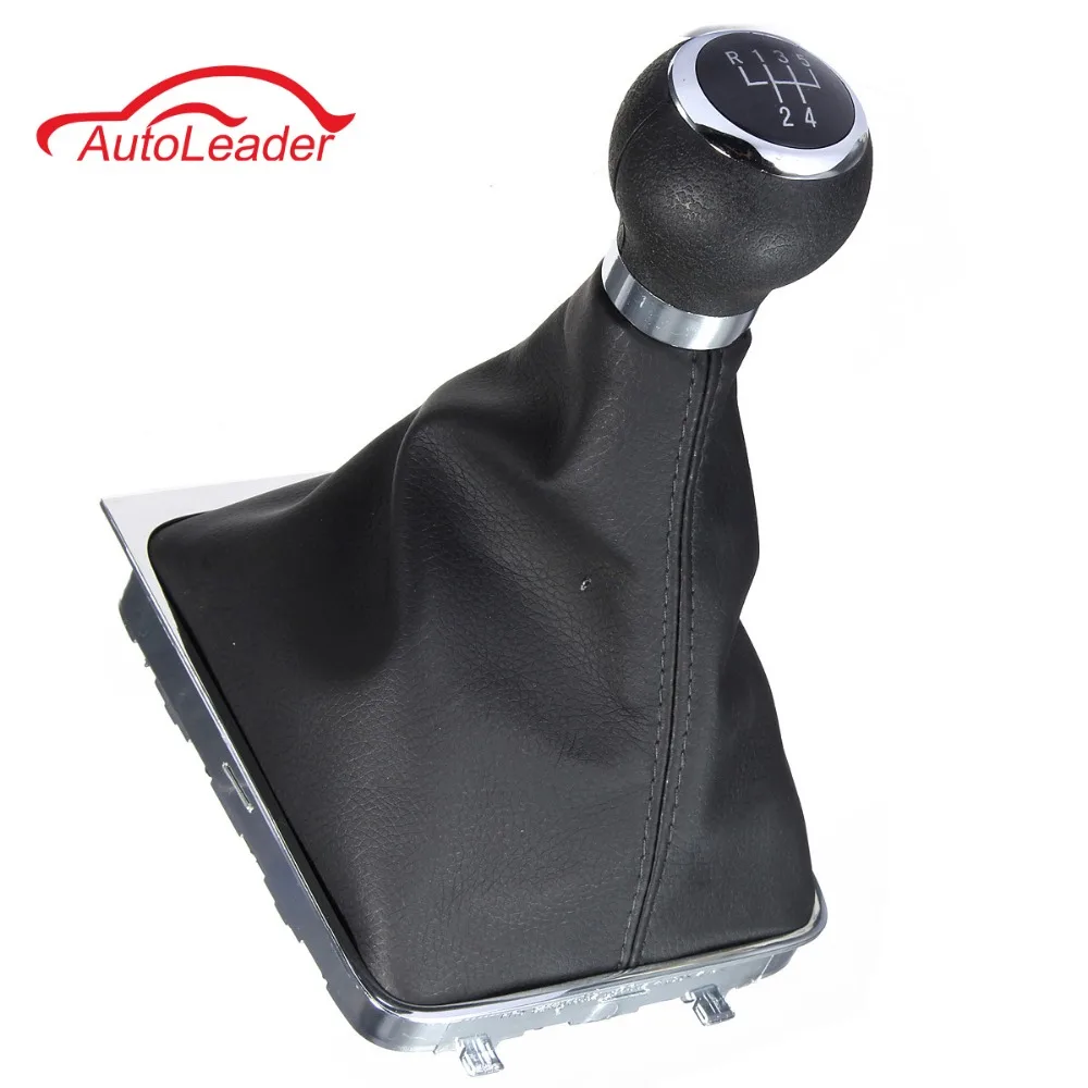 5 Speed Gear Shift Knob Stick Gaiter Boot Frame for VW PASSAT B6 B7 CC 2005
