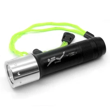 Diving Light Underwater 100 Meters Powerful Cree XML T6 3800 LM Led Flashlight Lantern Scuba Flashlights Lamp & 18650 / 3 x AAA