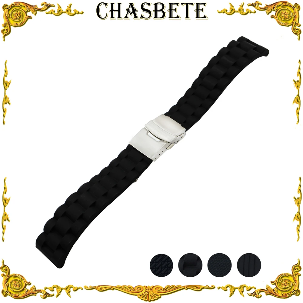 

22mm Silicone Rubber Watch Band for Samsung Gear S3 Classic / Frontier Men Women Strap Wrist Loop Belt Bracelet Black + Tool