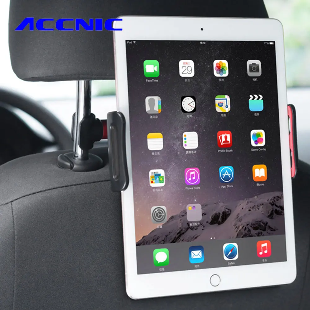 

ACCNIC Car Stand Seat Rear Pillow Phone Holder Tablet Headrest Mounting Bracket for 4-11Inch iPhone X8 iPad MIni Air2 3 4 Tablet