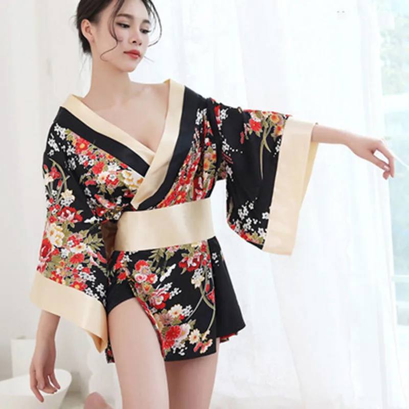 

New cosplay sex Japanese kimono trendy summer yukata kimono femme uniform sexy temptation cherry japon kimonos