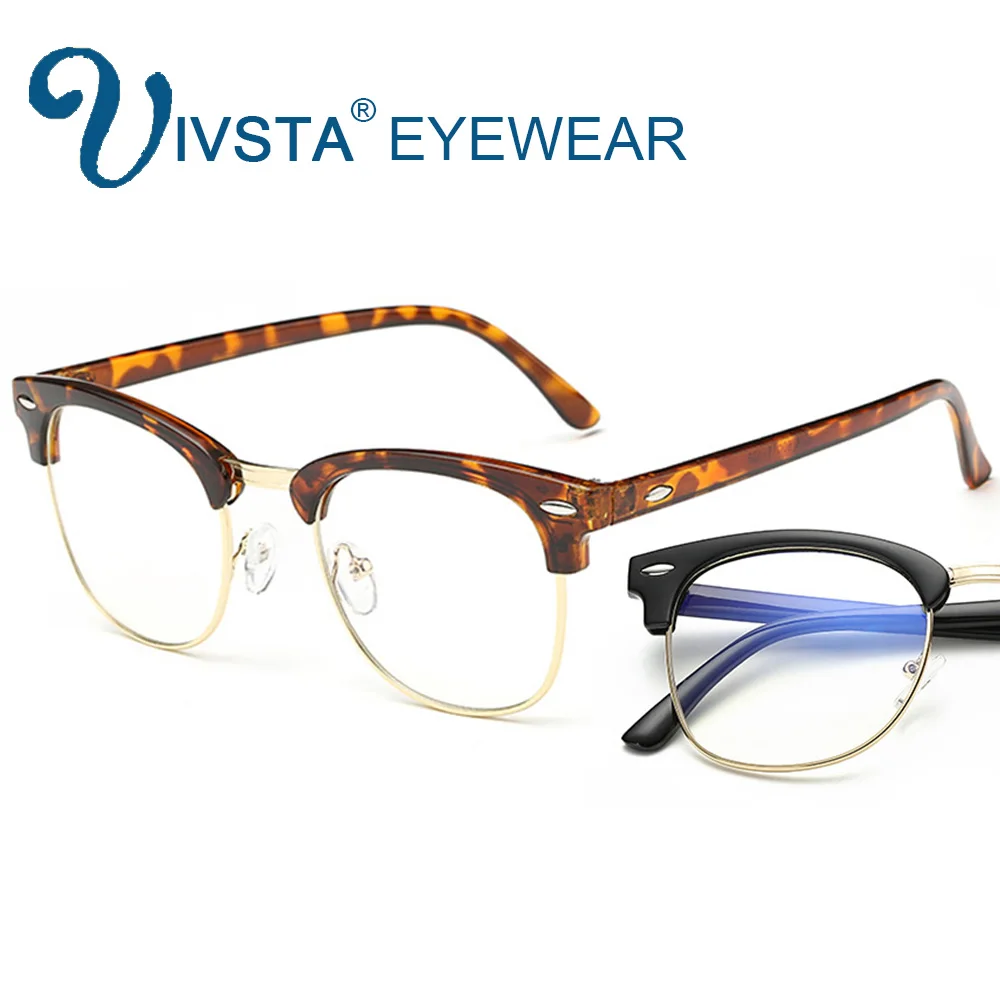 IVSTA Transparent Gaming Glasses for Computer TV Phone User Anti Blue Rays Clear Lens Optical Frame Myopia Spectacle Game 3016