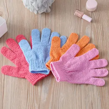 

Multicolor Five Fingers Bath Towel Gloves Bath Shower Dry Massage Brush Body Wash Skin Clean Brush
