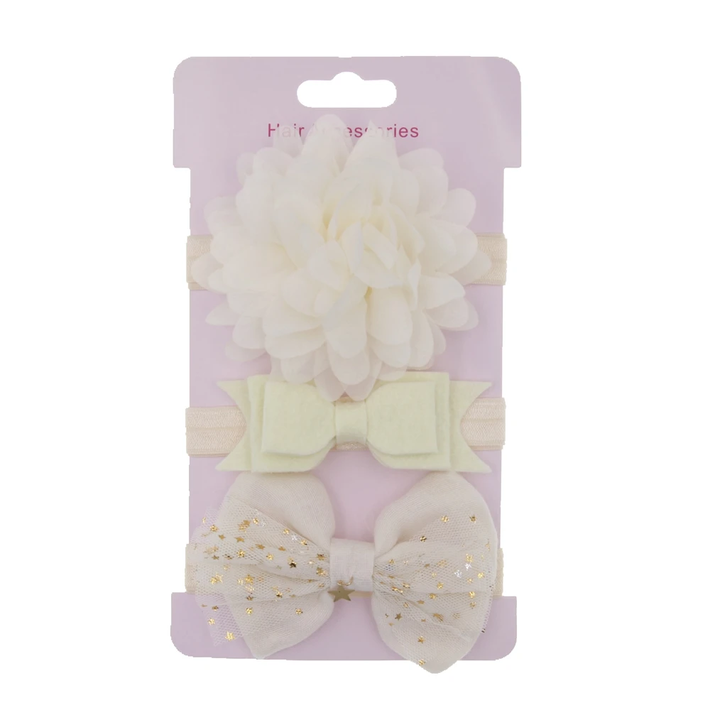 Повязка на голову в Корейском стиле для новорожденных 3 шт./лот|headband set|hair bowshair bow