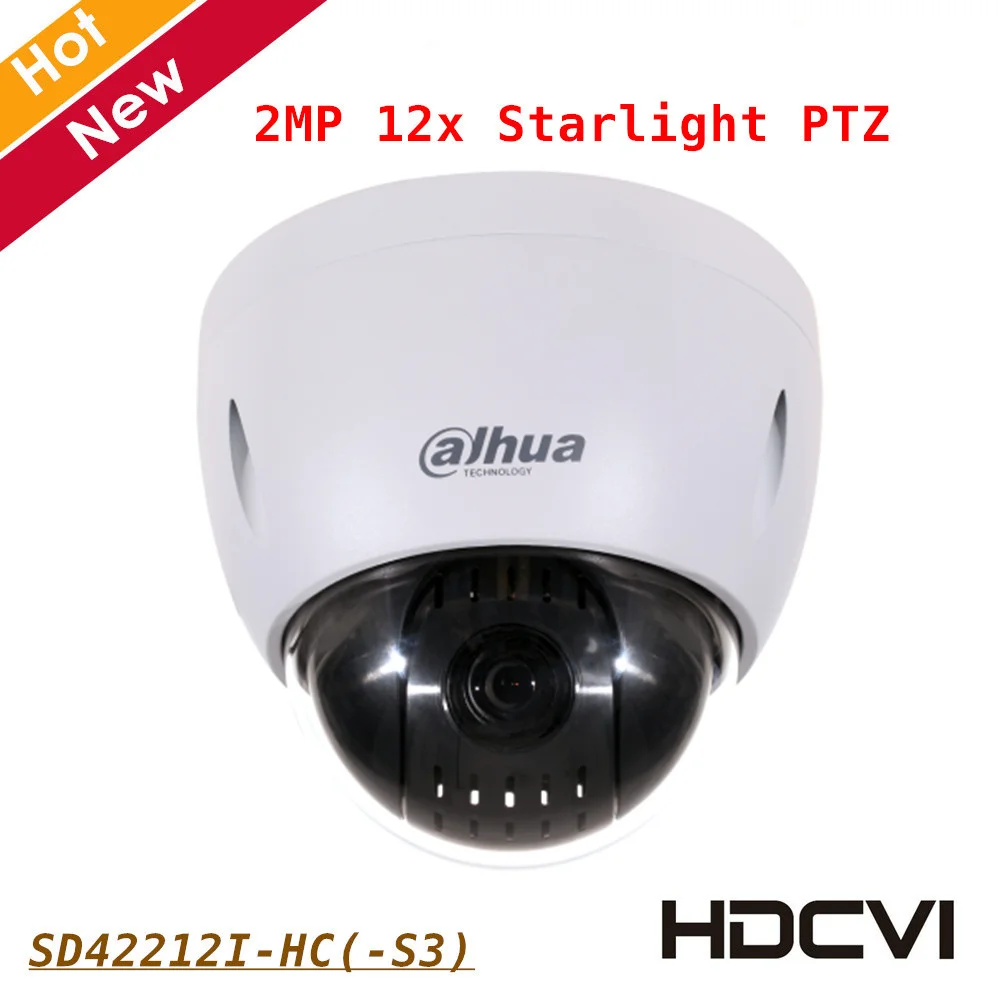 Dahua 2MP STARVIS Cmos PTZ камера SD42212I-HC-S3 12* Starlight камера слежения PTZ HDCVI мощный 12 x Оптический зум IP66 для наружного применения
