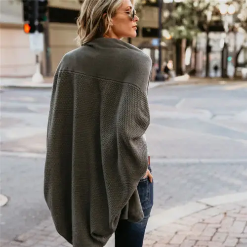 Модный осенний свитер для женщин, повседневный женский свитер, пуловер, теплый, длинный рукав, вязаный, lrобычный, вязаный кардиган, толстовка