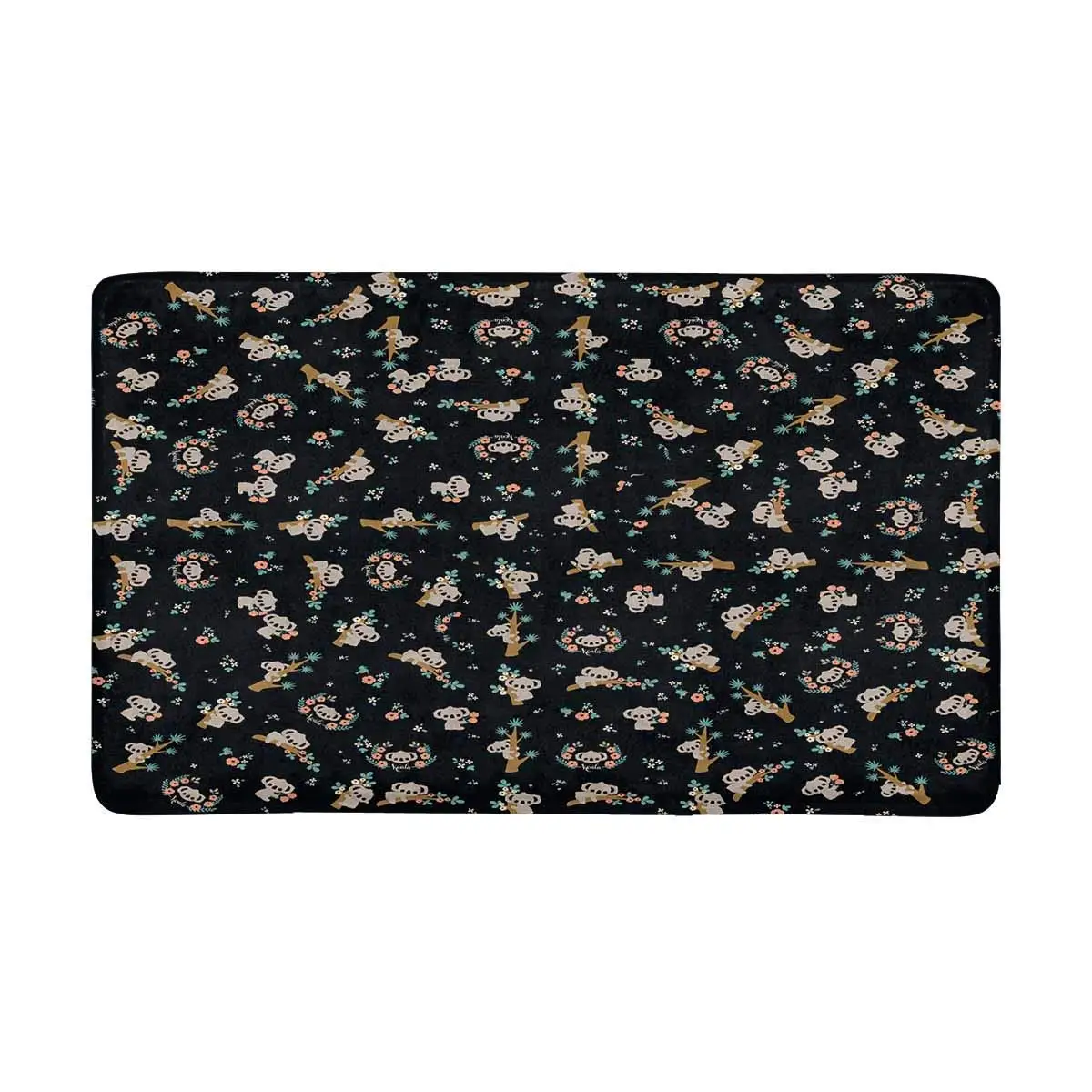 Милый коала в разных позициях, скалолазание на дереве, противоскользящий дверной коврик, домашний декор, индивидуальный внутренний входной коврик