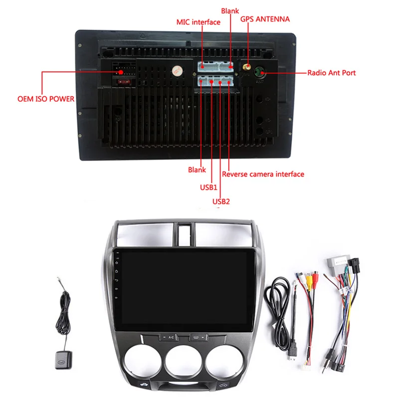 Flash Deal 10"2+32G 2.5D IPS Android 8.1 Car DVD Multimedia Player GPS For Honda CITY 2008 2009 2010 2011 2012 2013 radio stereo navigation 19