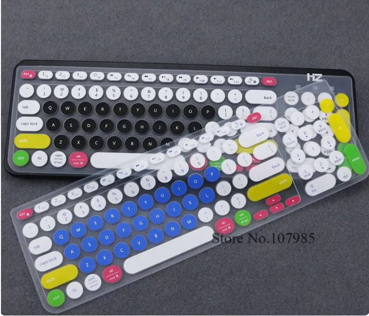 Силиконовый чехол для клавиатуры ноутбука Logitech K780 многофункциональная
