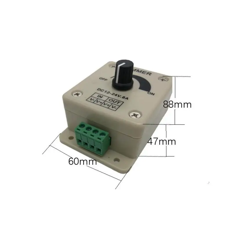 Вращающаяся кнопка 12-24 в светодиодный Одноцветный диммер для Светодиодный точечный светильник Встраиваемый светодиодный светильник
