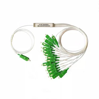 

9 PCS/Pack PLC Optical Splitter SC APC SC UPC 1X16 FTTH Fiber Optic Splitter FBT Optical Coupler Singlemode Simplex Steel Pipe