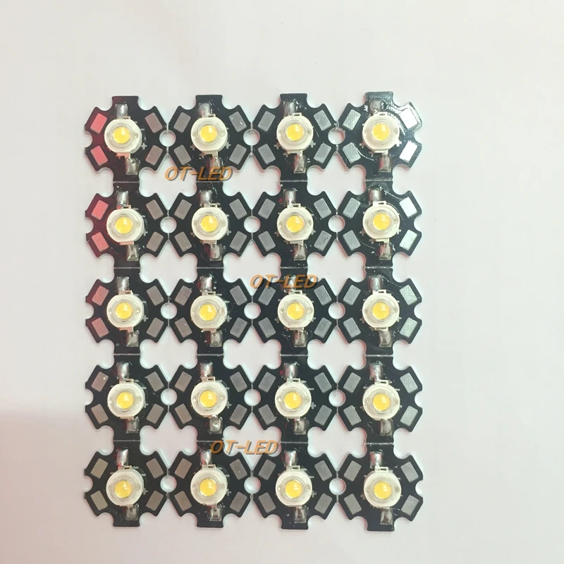 50 шт. Высокая мощность 3 Вт 45mil 700mA полный спектр белого 380 ~ 780nm SMD светодиодные